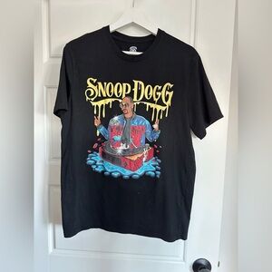 Black Snoop Dogg Graphic Tee - Short Sleeve